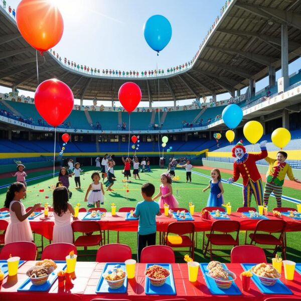 Birthday party setup
