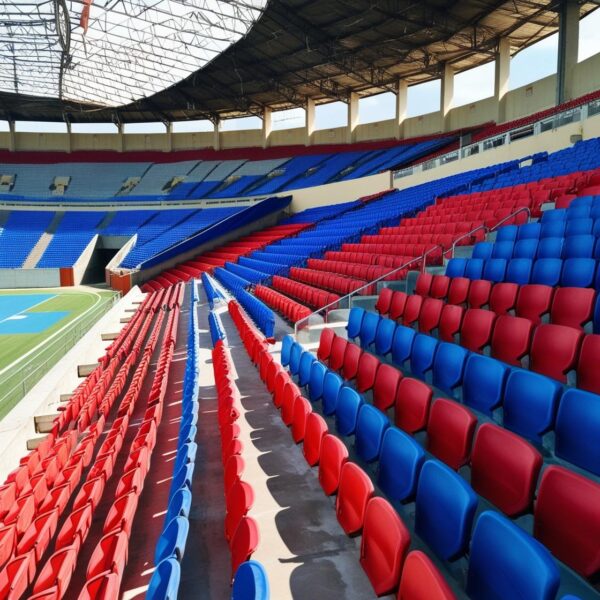 Stadium seating rows