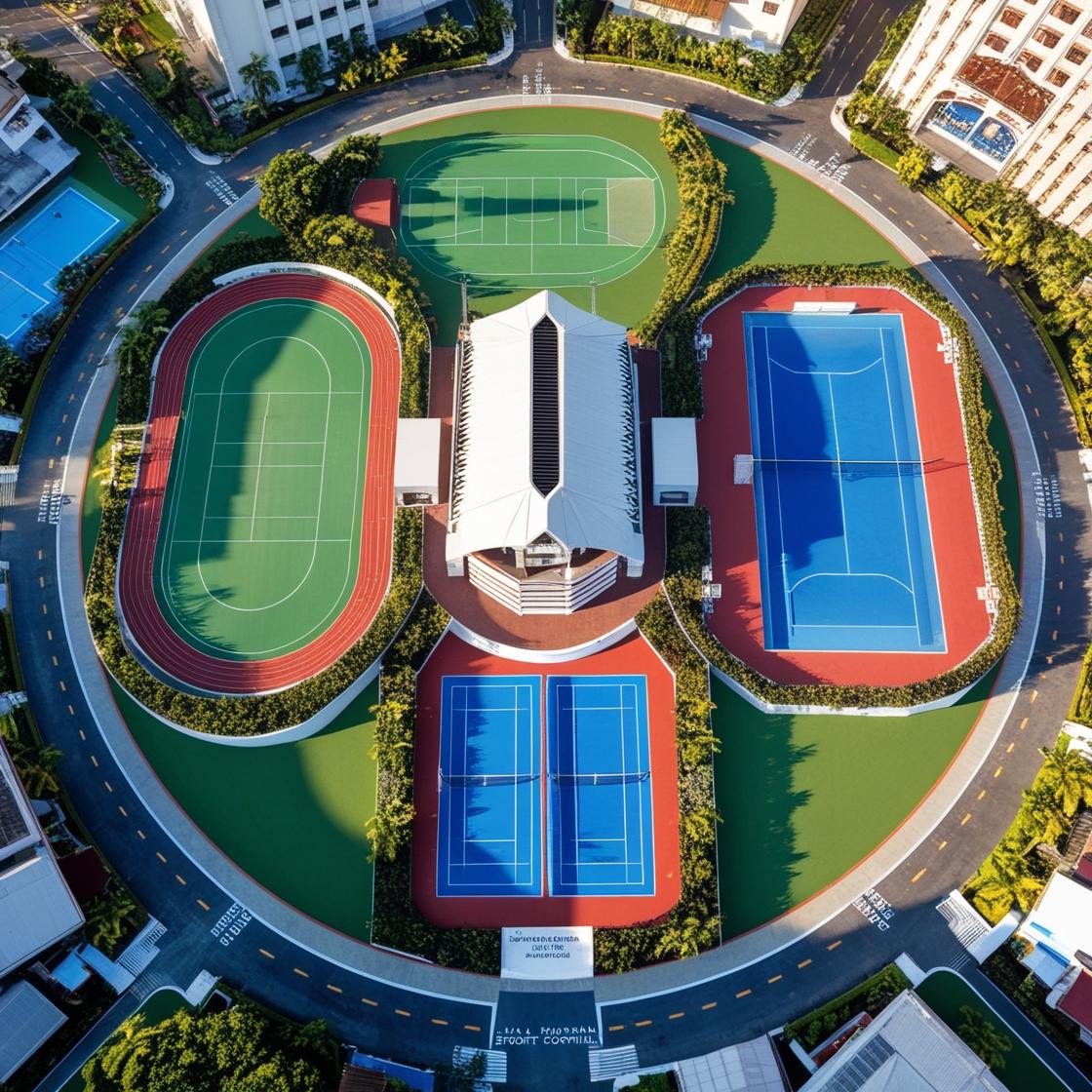 Map of Rizal Memorial Sports Complex