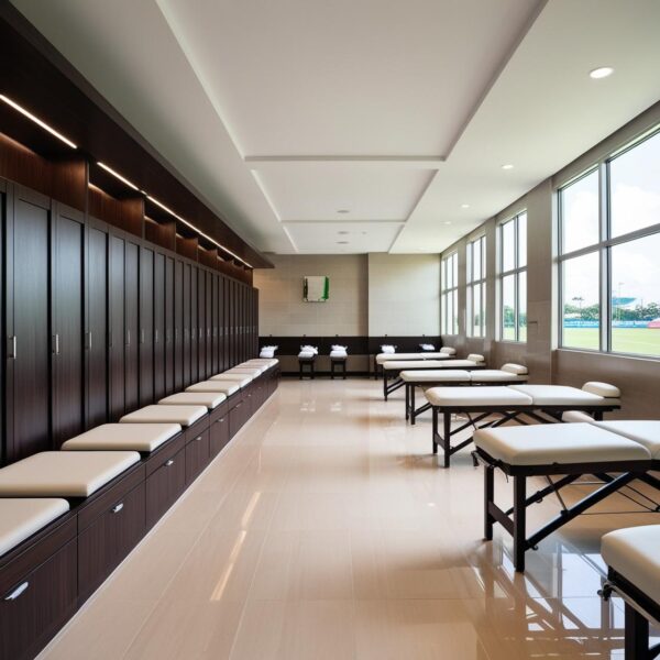 Stadium locker room