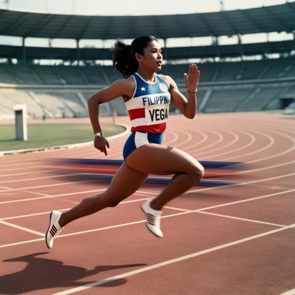 De Vega sprinting