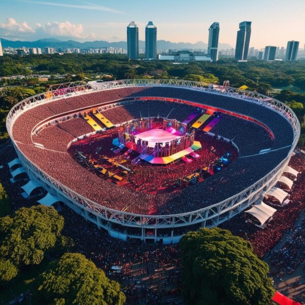 Aerial Rizal event