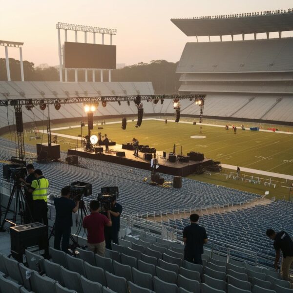 Event setup crew