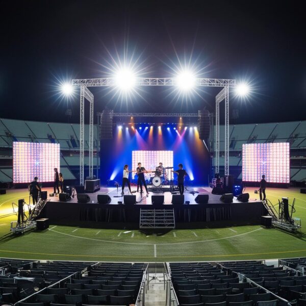 Concert setup scene