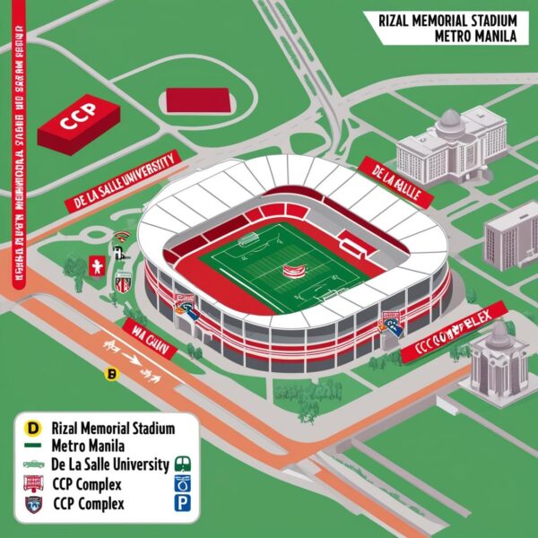 stadium location map
