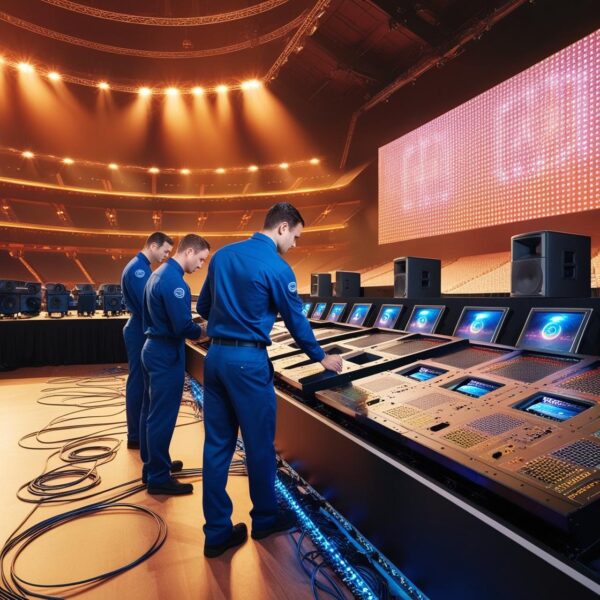 AV setup crew