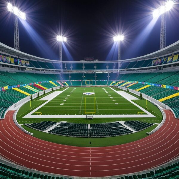 event setup stadium